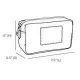 Foil-Stamped Clutch, Black
