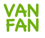 Cliburn "Van Fan" Onesie, Bright Green Print