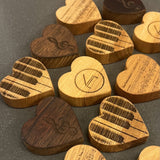 Piano Wood Heart