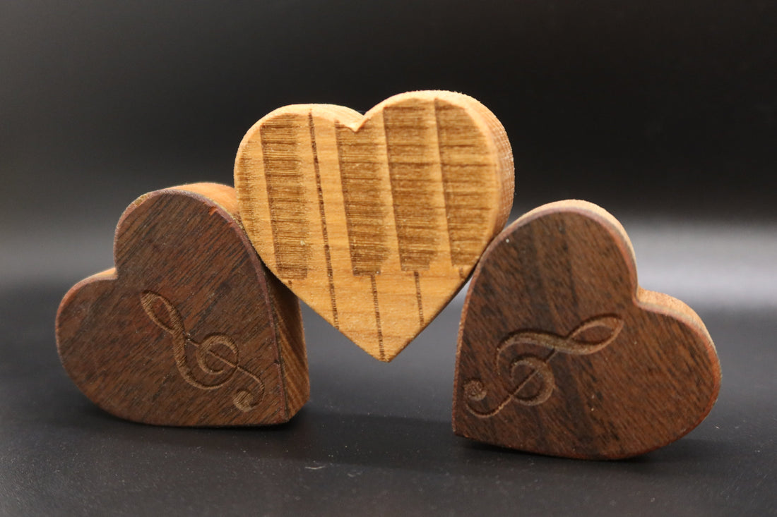 Piano Wood Heart