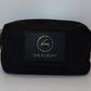 Foil-Stamped Clutch, Black