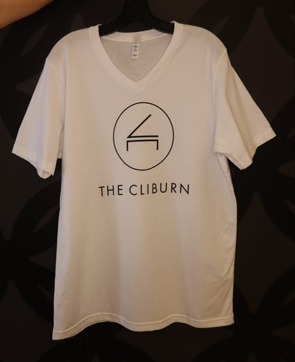 T-Shirt, V-Neck, White