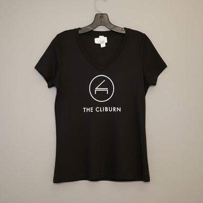 T-Shirt, V-Neck, Black