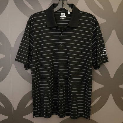 Polo, Black & White Striped
