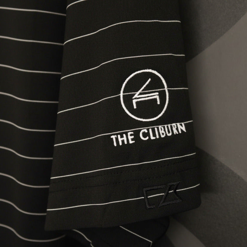 Polo, Black & White Striped