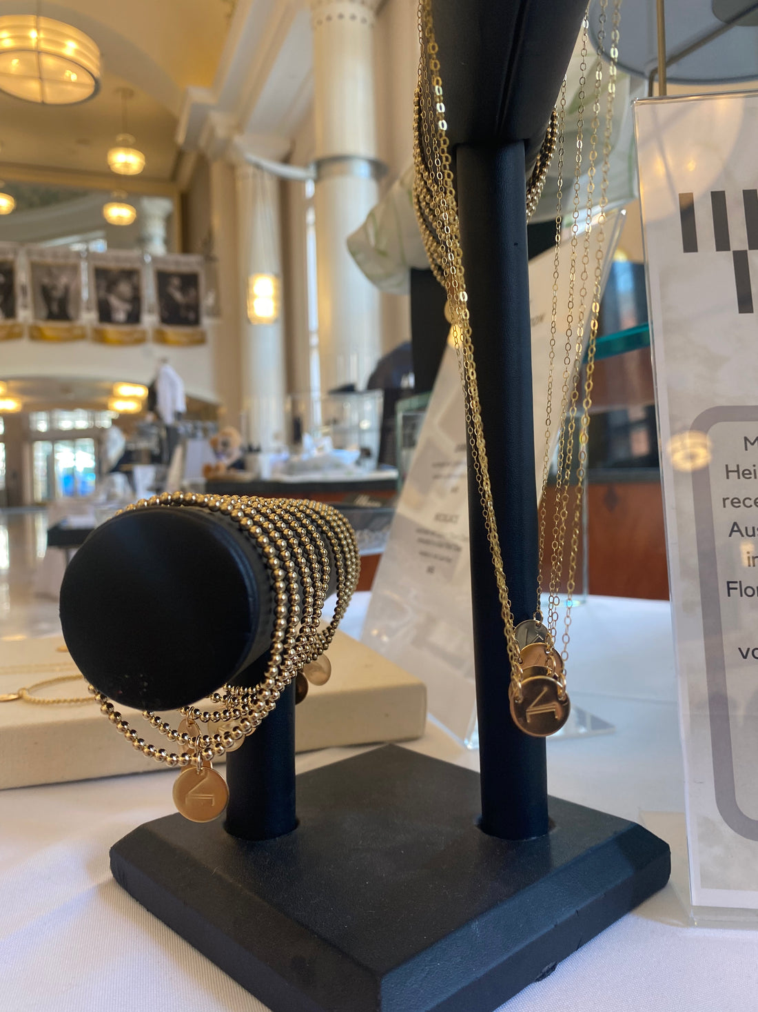 Necklace, Gold, Cliburn Charm